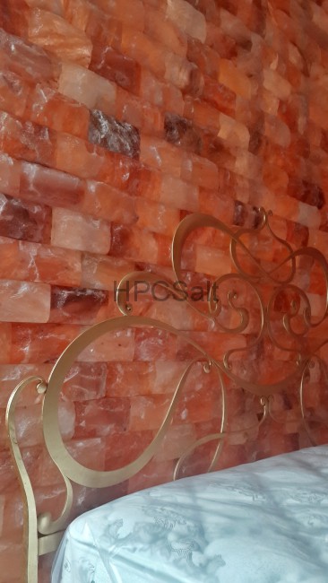 Соляная стена, скрытый монтаж, натуральный кирпич 5 см (1 кв.м.) himalaysalt.ru